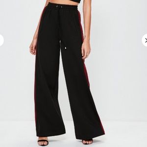 Misguided Stripe Wide Leg Pants